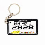 Customized Number plate keychain printing