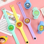 Cute Mosquito Repellent Bracelet Cartoon Baby Kids Silicone Plant Essential Oil Children's Wristband Watch Anti Insect Bracelets