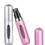 Mini Perfume Refillable Atomizer Container, Portable Perfume Spray Bottle Perfume Scent Pump Case Fragrance Empty Spray Bottle for Traveling Bottle