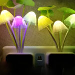 Led Sensor Night Light Plug-in Wall Lamps Color Changing, Mushroom Night Light for Kids Adults Stocking Stuffers Ideas Birthday Gift Cute NightLight Christmas Gifts