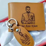 CUSTOMIZE NAME AND PICTURE ENGRAVED WALLET AND KEYCHAIN
