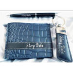CUSTOMIZE NAME ON WALLET , KEY CHAINS , PEN WITH BOX PACKING