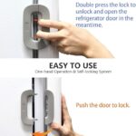 Refrigerator Door Lock for Child Safety | Easy Adhesive Freezer Lock | Double Button Design | Random Color