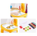 Giraffe Small Size Art Drawing Board Leds Projector Light Toy Children Kids Painting Table Small Desk  (with Box Packing)(Random Color) - Image 4