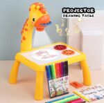 Giraffe Small Size Art Drawing Board Leds Projector Light Toy Children Kids Painting Table Small Desk  (with Box Packing)(Random Color) - Image 5