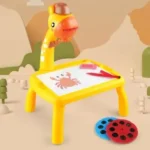 Giraffe Small Size Art Drawing Board Leds Projector Light Toy Children Kids Painting Table Small Desk  (with Box Packing)(Random Color) - Image 3